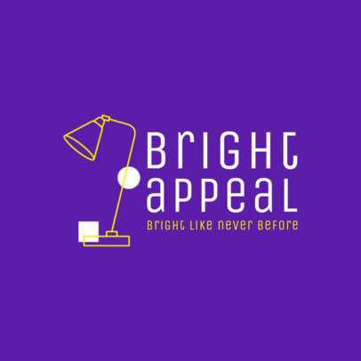 Minimal Logo Generator for a Dropshipping Business Featuring a Lamp Icon 3766e-el1